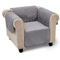 Copertura Impermeabile Lavabile Double Face per Poltrona Relax Grigio Chiaro