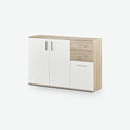 Cassettiera Moderna in Legno Laminato con Ampio Spazio Contenitore 120 x 82 x 35 cm