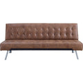 Divano Letto Singolo in Similpelle Design Moderno