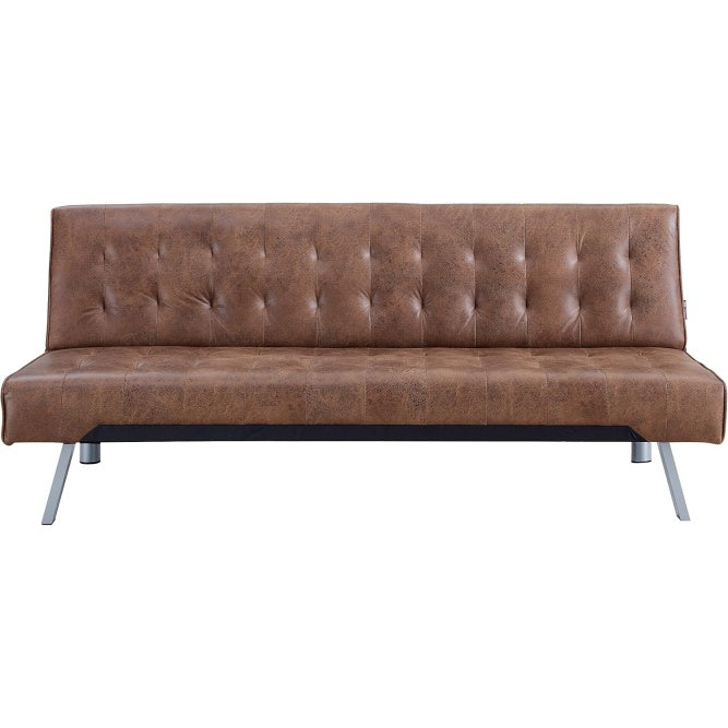 Divano Letto Singolo in Similpelle Design Moderno